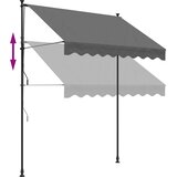 Tenda na uvlačenje antracit 200 x 150 cm od tkanine i čelika | shoptok.hr