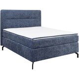 Esposa POSTELJA BOXSPRING 140 cm x 200 cm , tekstil modra | Shoptok.si