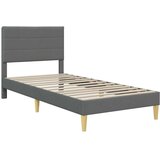  Okvir za krevet Tamno siva 90 x 190 cm tkanina - Tamno siva 90 x 190 cm | shoptok.hr
