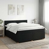  Boxspring krevet s madracem Crna 140 x 200 cm Tkanina | shoptok.hr