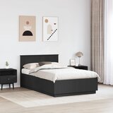  Krevetna konstrukcija Crna 135 x 190 cm Konstruirano drvo | Eponuda.com