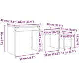  Gnezdeći Kafić 3 pcs Staro drvo 60 x 35 x 56 cm | shoptok.hr