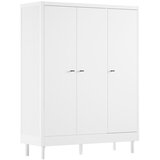 Vipack Bela otroška garderobna omara iz masivne bukve 146x190x55 cm Forrest – Cene