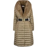 Pri Quilted jacket coat with fur MARY Cene