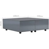  Stolić za kavu visoki sjaj sivi 100 x 100 x 35 cm | Eponuda.ba