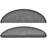  Prostirke za stepenice 10 kom 56x17x3 cm tamno sive poluokrugle | shoptok.hr