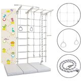 Monkey Gym Telovadna, švedska lestev za dom Comet Next 5 + Dino plezalna stena bela, (5000077584) | Shoptok.si
