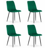 Brandless Stol LAVA - temno zelen žamet x 4, (22030732) | Shoptok.si