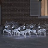  LED Riječni jeleni 6 pcs Bijelo tkanina | shoptok.hr