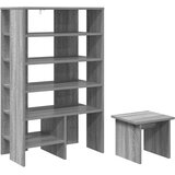  Ormar za cipele s policom 2 pcs Siva Sonoma Konstruirano drvo | shoptok.hr