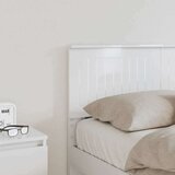  Uzglavlje s uzglavljem Sjajno bijelo 135 cm Konstruirano drvo | shoptok.hr