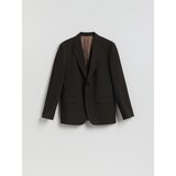 Reserved Slim fit sako s lanom - tamnosmeđe | shoptok.hr