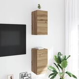  Ormar za TV montiran na zid Hrast artisan 30,5 x 30 x 30 cm | shoptok.hr