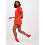 Fashion Hunters Women's red summer set with a t-shirt Cijene