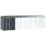 Ptičnik Antracit 860 x 208 x 247 cm Pocinkano jeklo - - Antracit - 218.75 - 860 x 208 x 247 cm - 2025-