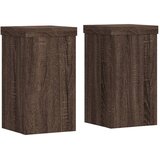  Stalci za biljke 2 kom boja smeđeg hrasta 10x10x18 cm drveni | shoptok.hr