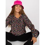 RUE PARIS Blouse-RV-BZ-8132.60-black-pink | Shoptok.si