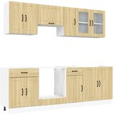  Set kuhinjskih ormarića od 8 dijelova "Lucca" od hrasta Sonoma, inženjerski drvo | shoptok.hr