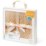 BabyOno Pletena dekica od merino vune 75x100 cm, tamno bež | shoptok.hr