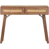 konzolna miza - miza ob steni 100x35x76 cm trden mangov les, (21786622)