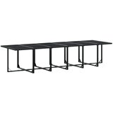  17-dijelni vrtni blagovaonski set s jastucima poliratan crni | shoptok.hr