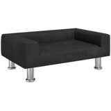  Krevet za pse crni 70x45x26,5 cm baršunasti | shoptok.hr