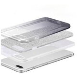 Nillkin Silikonski ovitek z bleščicami Bling 2v1 za iPhone 13 Mini - srebrno siv | Shoptok.si