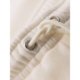 Ombre Unisex sweat shorts with drawstring waist - cream | shoptok.hr