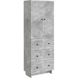  Set ormara 2 pcs Betonska siva 66 x 34,5 x 90 cm Cene