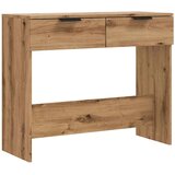 Maison Chic konzolna miza - miza ob steni artisan hrast 90x36x75 cm inženirski les, (21786238) | Shoptok.si