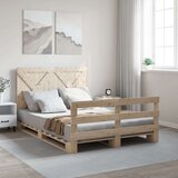  Okvir za krevet s uzglavljem 160 x 200 cm od masivne borovine | shoptok.hr