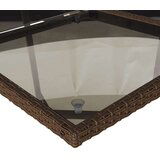  7-dijelni vrtni blagovaonski set s jastucima poliratan smeđi | shoptok.hr