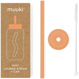 Muuki Silikonska slamka sa četkom za čišćenje/s poklopcem Tropical Papaya – | shoptok.hr