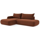 Makamii Sklopiva kutna garnitura boja terakote (s lijevim kutom/s ležaljkom) Hale – | shoptok.hr