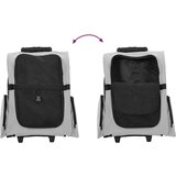 Kolica za kućne ljubimce 3-u-1 Dizajn Siva 48x32x(57-106) cm Oxford tkanina | Eponuda.com