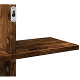  Zidna polica boja hrasta 124,5x18x60,5 cm konstruirano drvo | Eponuda.com