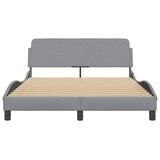  Okvir za krevet Dover svijetlosivi 135x190 cm tkanina | shoptok.hr