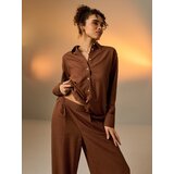 Sinsay Široke hlače s mješavinom lana | shoptok.hr