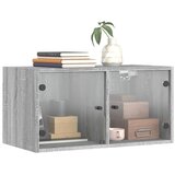  Zidni ormarići staklena vrata 2 kom boja hrasta 68,5x37x35 cm | shoptok.hr