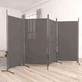 pregrada s 4 panela antracit 346 x 180 cm od tkanine