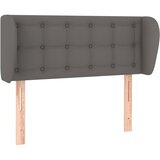  Uzglavlje s ušima sivo 93x23x78/88 cm od umjetne kože | shoptok.hr