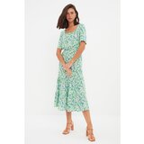 Trendyol Green Patterned Ruffle Dress | Shoptok.si