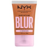 NYX Professional Makeup Bare With Me Blur Tint Foundation mat puder s srednjo prekrivnostjo 30 ml Odtenek 12 medium dark Cene