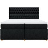  Krevet s oprugama i madracem crni 200x200 cm od tkanine | shoptok.hr