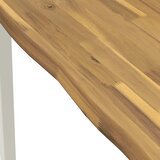  80 x 80 x 75 cm Čvrsto drvo akacije Bijela Četvrtasti | shoptok.hr