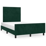  Okvir kreveta bez madraca tamnozeleni 120x200 cm baršunasti | shoptok.hr