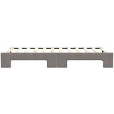 vidaXL dnevni krevet na razvlačenje smeđesivi 80 x 200 cm od tkanine | shoptok.hr