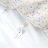 Bianca Bijela/bež flanelska dječja posteljina za bračni krevet 200x200 cm Balloons Spot – | shoptok.hr
