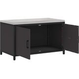  Kuhinjsko skladištenje s policom Crna 90 x 50 x 53 cm Čelik | shoptok.hr