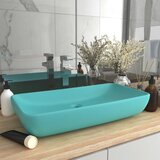  Luksuzni pravokutni umivaonik mat zeleni 71 x 38 cm keramički | shoptok.hr
